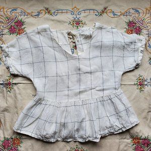 Mango 100% linen crop top size S